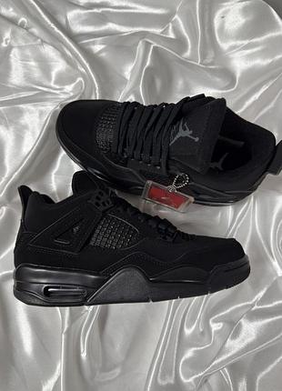Nike air jordan retro 4 black 3
