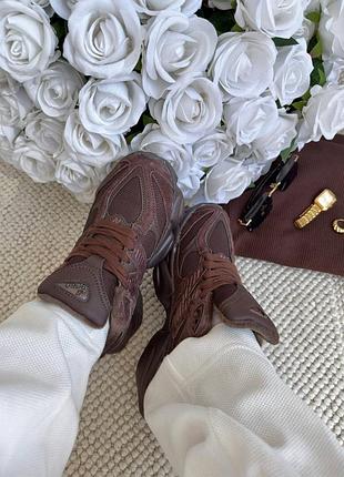 New balance 9060 chocolate brown термо 8