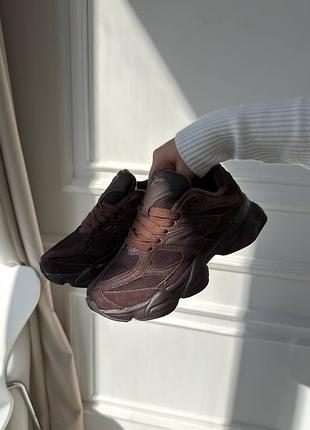 New balance 9060 chocolate brown термо 9