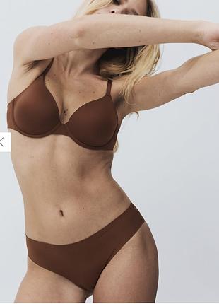 Uk 14  eur 42 ✨ бесшовные трусики-бразилиана трусы marks &amp; spencer – эффект «второй кожи» ✨