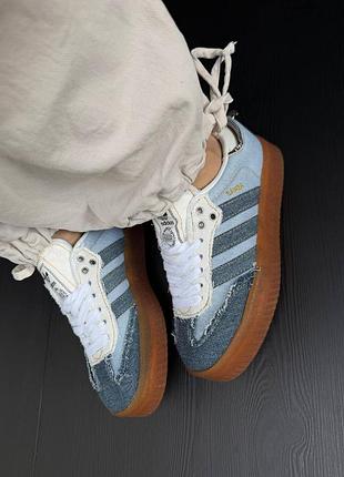 Atmos x adidas sambae denim 5
