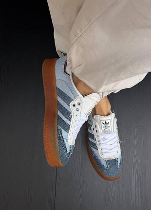 Atmos x adidas sambae denim 3