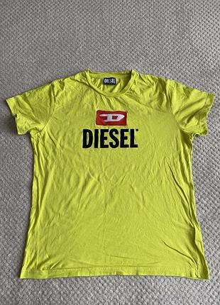 Футболка чоловіча diesel,салатова,розмір м