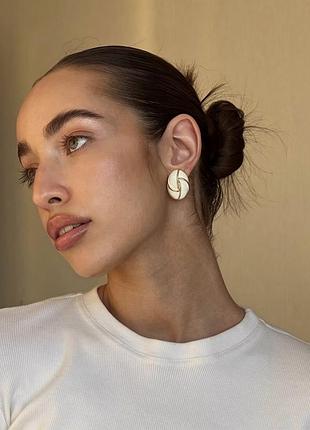 Сережки «vintage white» 2