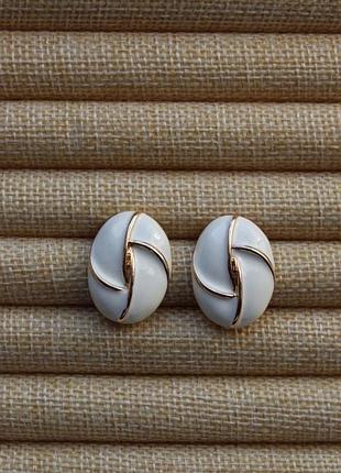 Сережки «vintage white»