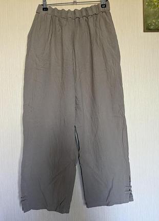Легкие хлпковые брюки баллоны. разм. xl/xxl