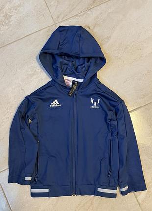 Кофта для хлопчика adidas messi синя 4-5 років