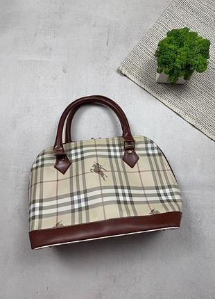 Сумка в клітинку жіноча burberry vintage