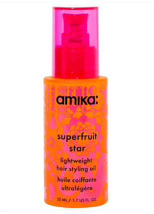 Ультралегкая маселка для укладки волос amika superfruit star lightweight hair styling oil, 50 мл