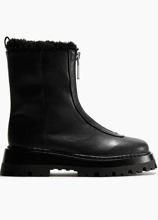 Женские утепленные ботинки   h&m 4