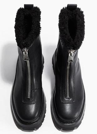 Женские утепленные ботинки   h&m 5