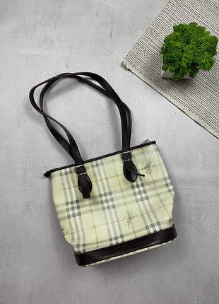 Сумка шкіряна жіноча burberrys vintage