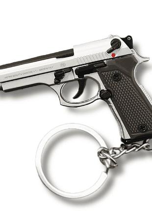 Тактичний брелок beretta m92 55 мм металевий сувенірний пістолет beretta з кільцем для ключів розбірний міні пістолет на подарунок