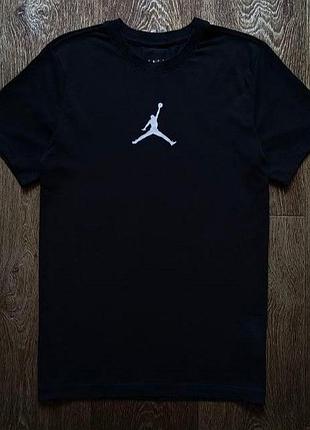 Черная мужская спортивная футболка air jordan размер s
