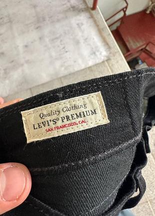 Черные джинсы levis 511 premium оригинал размер 34/32 9
