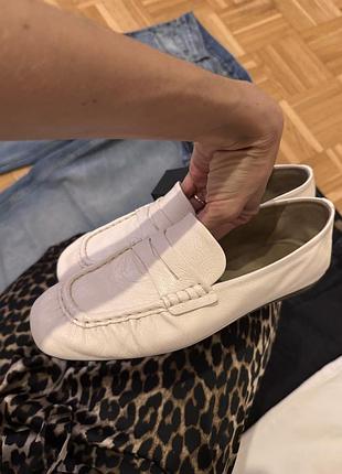 Лофери жіночі massimo dutti білі 2