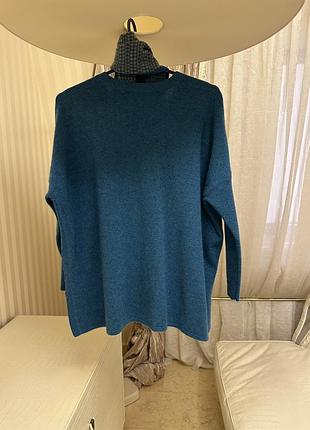 Кашемировый джемпер warm & co. с шарфом 2