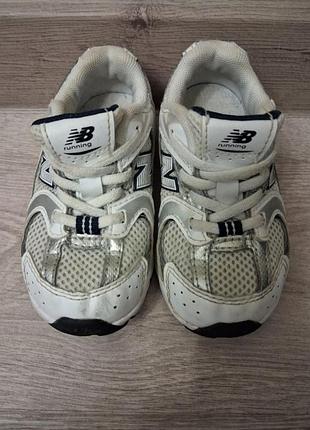 Кросівки дитячі new balance 530 білі, сріблясті, розмір 22.5