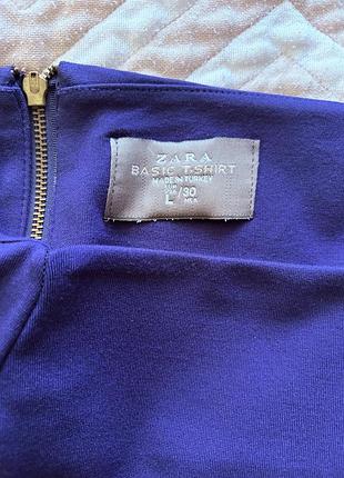 Міді спідниця жіноча zara basic фіолетова 3