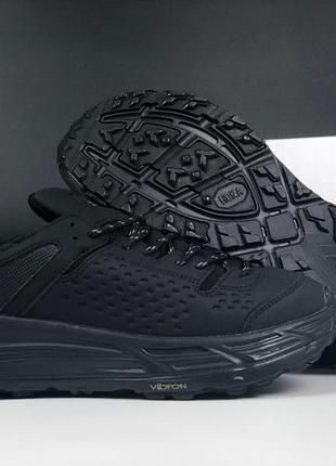 Чоловічі кросівки   hoka mafate speed 2  чорні   ( термо )