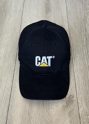 Кепка чорна cat caterpillar