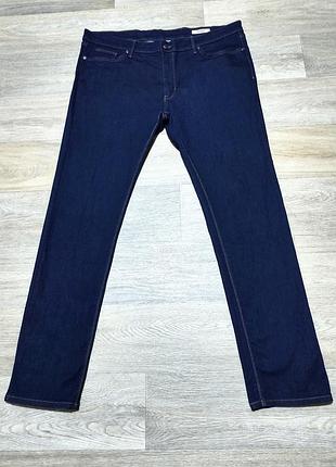 Мужские синие однотонные джинсы m&s , размер 40/33 , состояние новых !