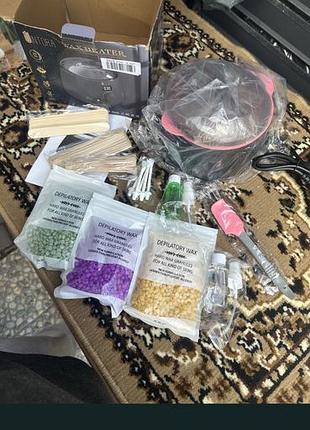 Воскоплав intora wax heater + полный набор для шугаринга и восковой депиляции (новый)