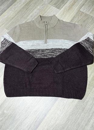 Мужской тёплый свитер , размер 4xl .