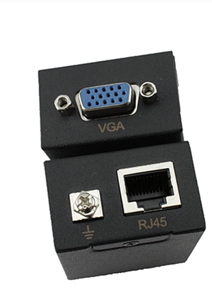 Vga подовжувач kuyia по rj45 витій парі, активний до 60м