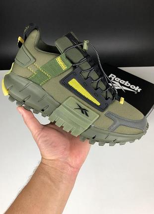 Жіночі кросівки   reebok zig kinetica edge  хакі  ( термо )