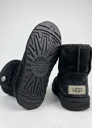 Дитячі замшеві чоботи ugg уггі  чорні розмір 30 18,5 см