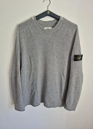Светр чоловічий stone island сірий