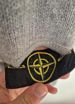 Светр чоловічий stone island сірий 4
