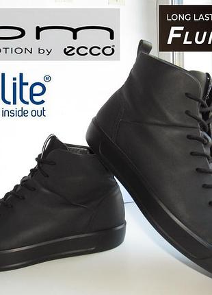 Ботинки, хайтопы влагозащищенные ecco biom soft 8 high top all black edition р. 42 (27.5см)