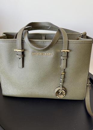 Сумка хакі michael kors 9