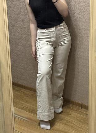 Трендовые вельветовые брюки клёш h&m в стиле 70-х (corduroy flare pants)