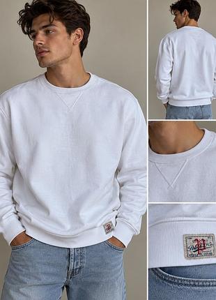 Чоловічий світшот polo ralph lauren l білий вінтажний