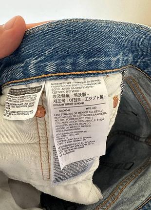 Джинсовые шорты levis 501 оригинал размер 30 5