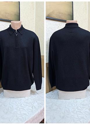 Шерстяной джемпер поло. wool sensation.
