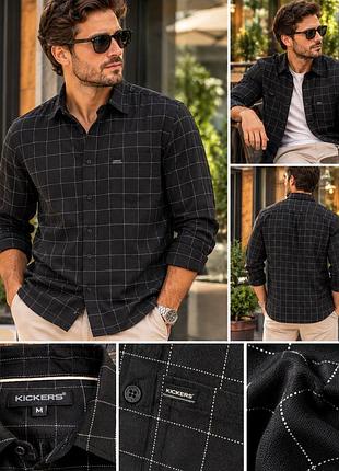 Чоловіча сорочка kickers у клітинку, розмір m