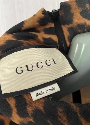 Сукня міді у тваринний принт gucci 7