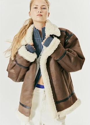 Новая дубленка h&m zara оригинал