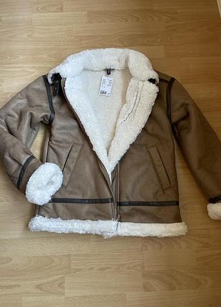 Новая дубленка h&m zara оригинал 2