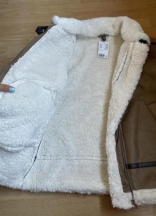 Новая дубленка h&m zara оригинал 5