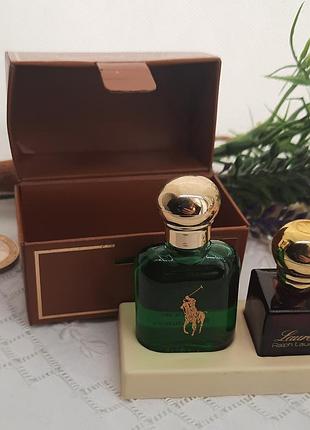 Музейный раритет сша! парный винтажный сет ralph lauren parfums (polo 7 мл + lauren 3.5 мл)