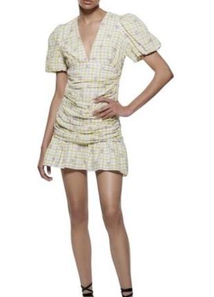 Коротка сукня у квіточку і клітинку zara