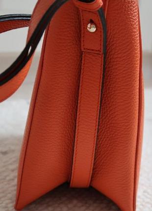 Кожана сумка furla orange - original  нова колекция 9