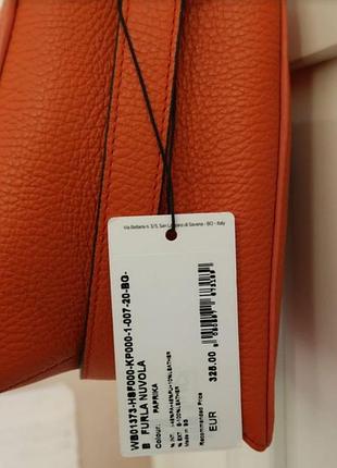 Кожана сумка furla orange - original  нова колекция 7