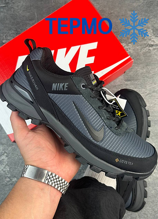Термо кросівки чоловічі nike rivah gtx grey/black gore-tex