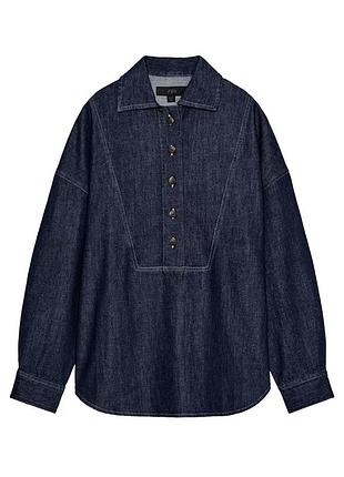 Джинсова сорочка zw collection zara